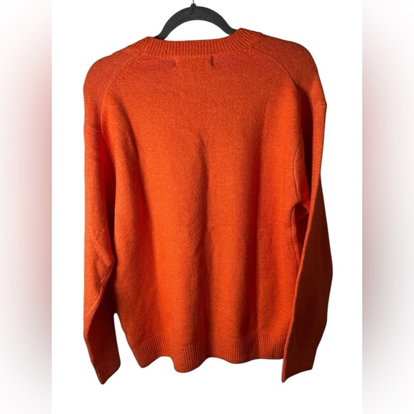 Primark Women’s Sweater Small Orange Wool Blend Crew Neck Pullover - Picture 7 of 9